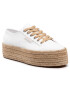 Superga Espadrile 2790 Drill Denim Rope S41115W Bela - Pepit.si