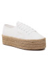 Superga Espadrile 2790 Rope Macrame Rhombus S3126PW Bela - Pepit.si