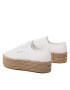 Superga Espadrile 2790 Rope Macrame Rhombus S3126PW Bela - Pepit.si