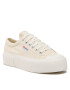 Superga Modne superge 2631 Stripe Platform S5111SW Bež - Pepit.si