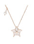 Swarovski Ogrlica Stella Pendant 5645463 Roza - Pepit.si