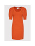 Ted Baker Pletena obleka Bodycon 255616 Oranžna Slim Fit - Pepit.si