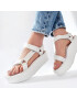 Teva Sandali W Flatform Universal 1008844 Bela - Pepit.si