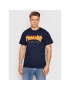 Thrasher Majica Flame Mornarsko modra Regular Fit - Pepit.si