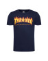 Thrasher Majica Flame Mornarsko modra Regular Fit - Pepit.si