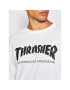 Thrasher Majica z dolgimi rokavi Skatemag Bela Regular Fit - Pepit.si