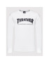 Thrasher Majica z dolgimi rokavi Skatemag Bela Regular Fit - Pepit.si