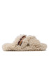 Tommy Hilfiger Copati Sherpa Fur Home Slippers Strap FW0FW06576 Bež - Pepit.si