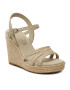 Tommy Hilfiger Espadrile Essential Basic Wedge Sandal FW0FW07220 Bež - Pepit.si