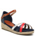 Tommy Hilfiger Espadrile Rope Wedge Sandal T3A2-31055-1167X051 M Mornarsko modra - Pepit.si