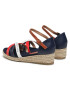 Tommy Hilfiger Espadrile Rope Wedge Sandal T3A2-31055-1167X051 M Mornarsko modra - Pepit.si