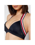 Tommy Hilfiger Gornji del bikini Triangle Fixed UW0UW02696 Mornarsko modra - Pepit.si