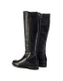 Tommy Hilfiger Jahalni škornji Block Branding Flat Long Boot FW0FW05167 Črna - Pepit.si