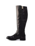 Tommy Hilfiger Jahalni škornji Th Hardware Leather Longboot FW0FW04283 Črna - Pepit.si