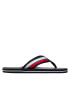 Tommy Hilfiger Japonke Elevated Leather Beach Sandal FM0FM03980 Mornarsko modra - Pepit.si