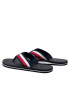 Tommy Hilfiger Japonke Elevated Leather Beach Sandal FM0FM03980 Mornarsko modra - Pepit.si