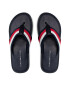 Tommy Hilfiger Japonke Elevated Leather Beach Sandal FM0FM03980 Mornarsko modra - Pepit.si