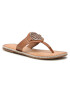 Tommy Hilfiger Japonke Essential Leather Flat Sandal FW0FW05620 Rjava - Pepit.si