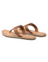 Tommy Hilfiger Japonke Essential Leather Flat Sandal FW0FW05620 Rjava - Pepit.si