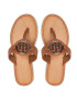 Tommy Hilfiger Japonke Essential Leather Flat Sandal FW0FW05620 Rjava - Pepit.si