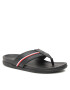 Tommy Hilfiger Japonke Leather Toe Post Sandal FM0FM04460 Črna - Pepit.si