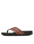 Tommy Hilfiger Japonke Leather Toe Post Sandal FM0FM04460 Rjava - Pepit.si