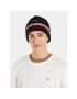 Tommy Hilfiger Kapa Monotype Chunky Knit Beanie AM0AM11506 Mornarsko modra - Pepit.si