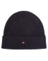 Tommy Hilfiger Kapa Pima Cotton Beanie AM0AM06573 Črna - Pepit.si