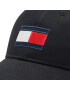 Tommy Hilfiger Kapa s šiltom Big Flag AU0AU01393 Črna - Pepit.si