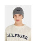 Tommy Hilfiger Kapa Uptown Wool Beanie AM0AM11483 Siva - Pepit.si