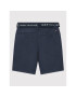 Tommy Hilfiger Kratke hlače iz tkanine Essential KB0KB07399 Mornarsko modra Slim Fit - Pepit.si