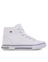 Tommy Hilfiger Modne superge High Top Lace-Up Sneaker T3X4-32209-0890 M Bela - Pepit.si