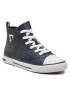 Tommy Hilfiger Modne superge High Top Lace Up Sneaker T3X9-32452-1355 S Mornarsko modra - Pepit.si