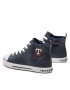 Tommy Hilfiger Modne superge High Top Lace Up Sneaker T3X9-32452-1355 S Mornarsko modra - Pepit.si