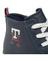 Tommy Hilfiger Modne superge High Top Lace Up Sneaker T3X9-32452-1355 S Mornarsko modra - Pepit.si