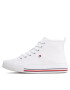 Tommy Hilfiger Modne superge High Top Lace-Up T3A9-32679-0890 S Bela - Pepit.si