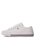 Tommy Hilfiger Modne superge Low Cut Lace-Up Sneaker T3A9-32677-0890 S Bela - Pepit.si