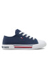 Tommy Hilfiger Modne superge Low Cut Lace-Up Sneaker T3X4-30692-0890 M Mornarsko modra - Pepit.si