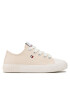 Tommy Hilfiger Modne superge Low Cut Lace-Up Sneaker T3X9-32827-0890 M Bež - Pepit.si