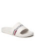 Tommy Hilfiger Natikači Corporate Flag Pool Slide FM0FM04613 Bela - Pepit.si