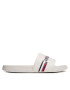 Tommy Hilfiger Natikači Corporate Flag Pool Slide FM0FM04613 Bela - Pepit.si