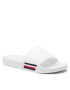 Tommy Hilfiger Natikači Corporate Knitted Beach Sandal FM0FM04062 Bela - Pepit.si