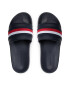 Tommy Hilfiger Natikači Corporate Web Detail Slide FW0FW06719 Mornarsko modra - Pepit.si