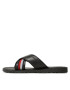 Tommy Hilfiger Natikači Criss Cross Sandal FM0FM04457 Črna - Pepit.si