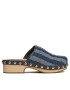 Tommy Hilfiger Natikači Denim Contrast Clog FW0FW07410 Mornarsko modra - Pepit.si