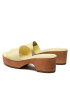 Tommy Hilfiger Natikači Feminine Mid Heel Clog Sandal FW0FW06241 Rumena - Pepit.si