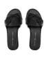 Tommy Hilfiger Natikači Feminine Weave Flat Sandal FW0FW06669 Črna - Pepit.si