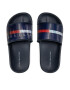 Tommy Hilfiger Natikači Holographic Pool Slide T3B0-32276-1172 M Mornarsko modra - Pepit.si