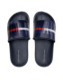 Tommy Hilfiger Natikači Holographic Pool Slide T3B0-32276-1172 S Mornarsko modra - Pepit.si