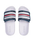 Tommy Hilfiger Natikači Maxi Velcro Pool Slide T3B0-32272-1172 S Bela - Pepit.si